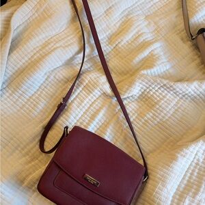 Kate Spade Plum//Burgundy Crossbody Bag